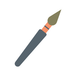 flat with shadow icon and mobile application brush vector image