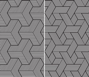 Geometric Stripe Patterns vector image