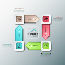 modern infographics options banner vector