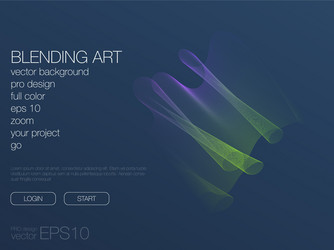 abstract blend background template for web site vector image