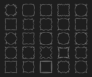 Geometric Frame Set - Modern Shapes vector image