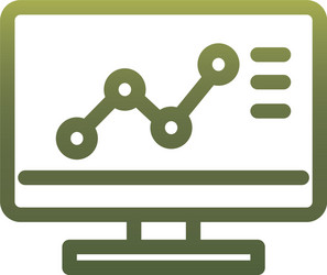 infographic increase arrow chart inside computer vector image