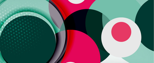 trendy simple circle abstract background dynamic vector