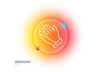 Clapping Hands Gradient Icon vector image