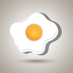 Fried chicken egg Royalty Free Vector Image - VectorStock