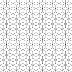 Geometric Cube Pattern vector image