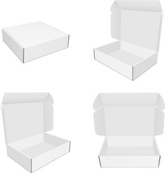 Mailing Boxes Set - Various Views vector image