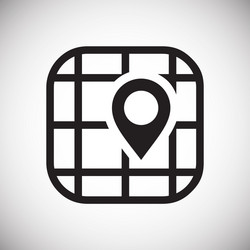 navigation icon on white background for graphic vector image