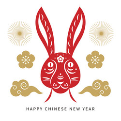 Year of the Rabbit - Chinese New Year vector image