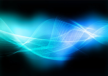 abstract background flowing cyber dots vector image