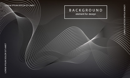 abstract background wave element for design vector image