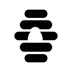 beehive icon in simple style vector image