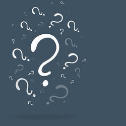 question signs colorful problem and priority vector image