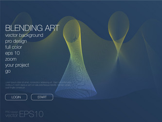 abstract blend background template for web site vector image