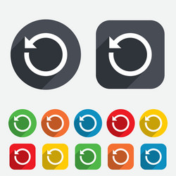 Loop and Refresh Icon Set vector image