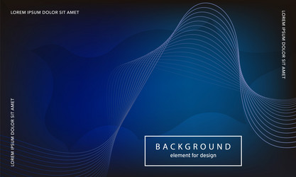 abstract background wave element for design vector image