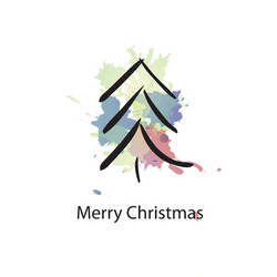 christmas object with sample text vector image