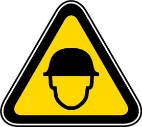 triangular warning hazard symbol vector