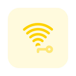 wireless security key to improve network vector image