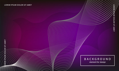 abstract background wave element for design vector image