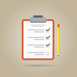 Checklist Icon - To-Do List vector image