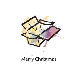 christmas object with sample text vector image