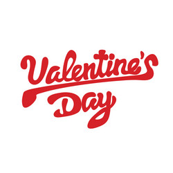 happy valentines day beautiful inscription vector