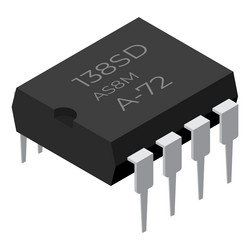 microchip computer electronic component vector image