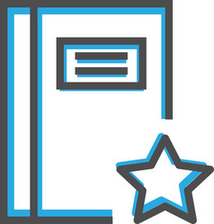 Notebook Icon - Interaction Line vector image