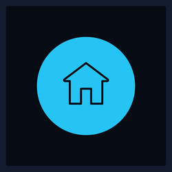 active homepage button ui element template vector image