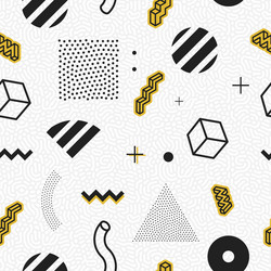 Geometric Abstract Pattern - 80s Style vector image