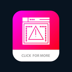 computing coding error mobile app icon design vector image