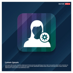 configuration user icon vector image