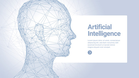 artificial intelligence ai concept background vector image