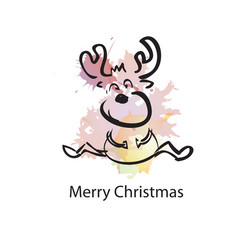 christmas object with sample text vector image