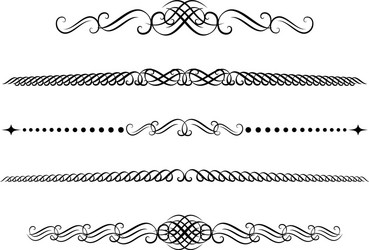 Dividers vector