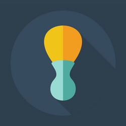 flat modern design with shadow icons for shaving vector image