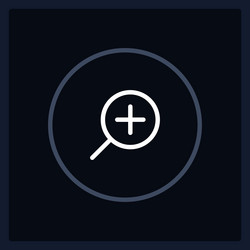 normal zoom in button state ui element template vector image