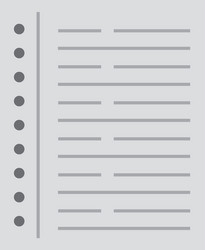 notebook leaf isolated icon vector image