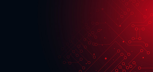 red abstract background digital technology future vector image