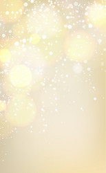 yellow abstract blurred background with bokeh vector image