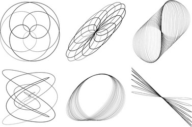 abstract geometric lineart lines design element vector image