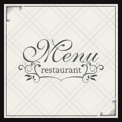 abstract menu background with some special objects vector image