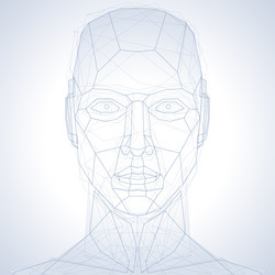 artificial intelligence ai concept background vector image