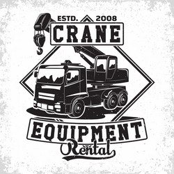 Semi truck big rig 18 wheeler circle emblem logo Vector Image