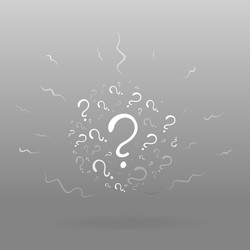 question signs colorful problem and priority vector image