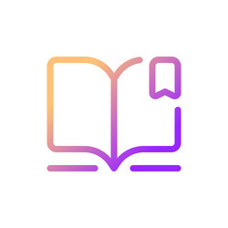 reading e book pixel perfect gradient linear ui vector image