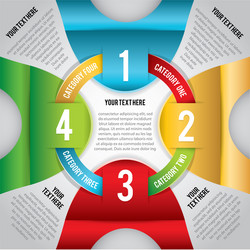 Step-by-Step Workflow Diagram vector image