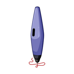 write 3d pen cartoon vector