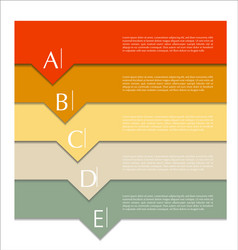 Abstract Data Chart Template vector image